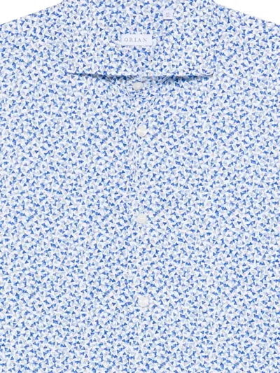Orian Patterned Shirt In Blue