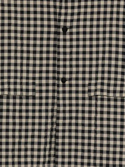 Daniela Gregis Checked Coat In Black