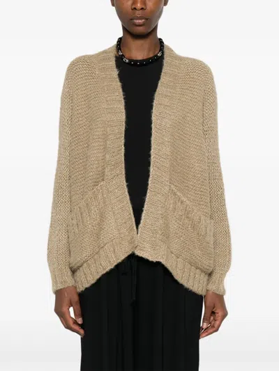 Daniela Gregis Front-pocket Cardigan In Neutral