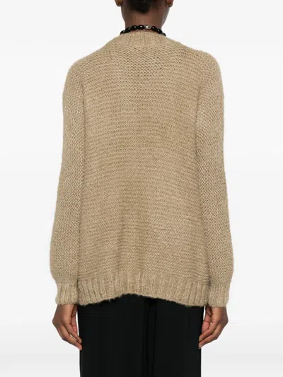 Daniela Gregis Front-pocket Cardigan In Neutral