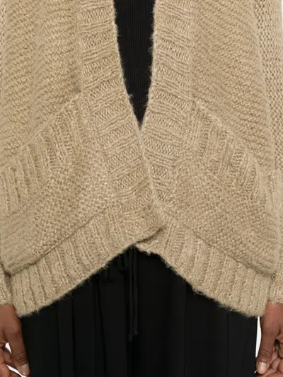 Daniela Gregis Front-pocket Cardigan In Neutral