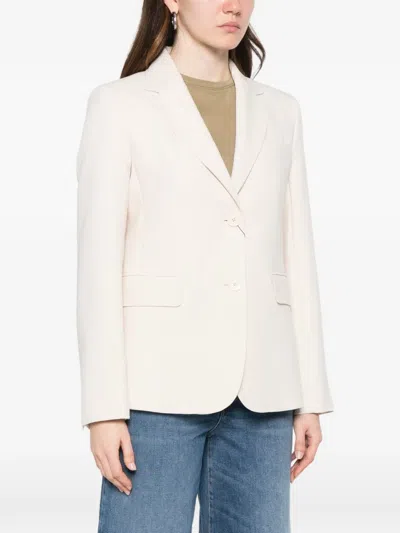 Weekend Max Mara Uva Flap-pocket Blazer In Neutral