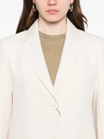 Weekend Max Mara Uva Flap-pocket Blazer In Neutral