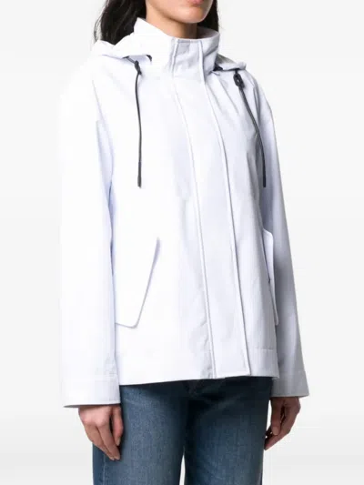 Moose Knuckles Logo-detail Jacket In White