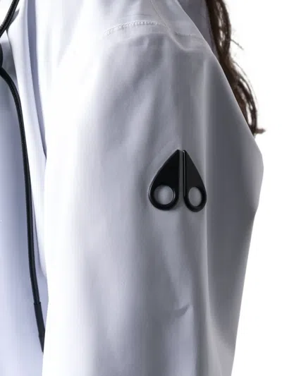Moose Knuckles Logo-detail Jacket In White