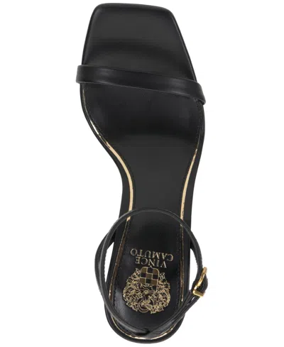 Vince Camuto Ambee Ankle Strap Wedge Sandal In Black