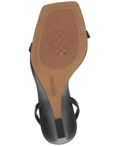 Vince Camuto Ambee Ankle Strap Wedge Sandal In Black