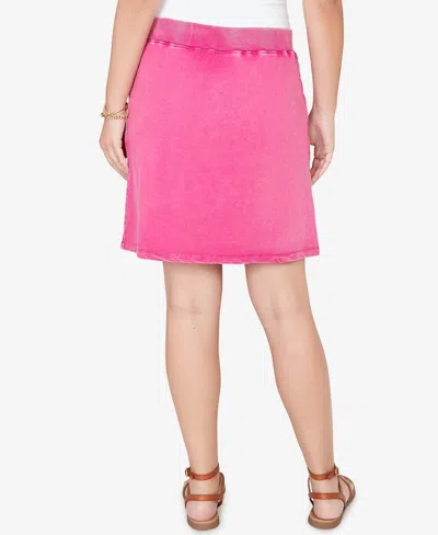 Ruby Rd. Petite French Terry Pull-on Skort In Pink