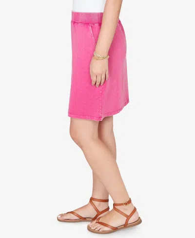 Ruby Rd. Petite French Terry Pull-on Skort In Pink