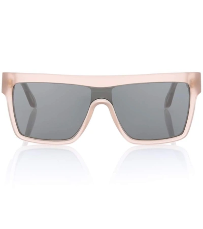 Shop Victoria Beckham Flat Top Visor Sunglasses