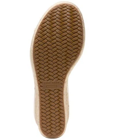 Cole Haan Cloudfeel Asbury Espadrille Wedge Sandals In White