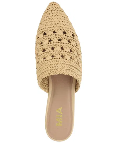 Mia Jany Raffia Mule In Brown
