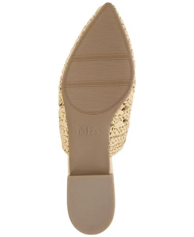 Mia Jany Raffia Mule In Brown