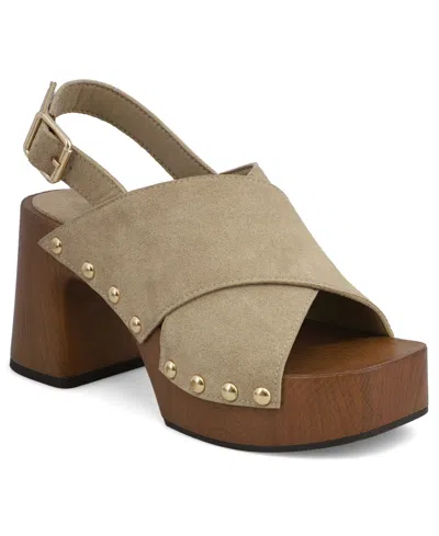 Mia Eudora Platform Sandal In Nude