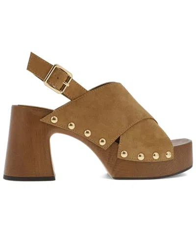Mia Eudora Platform Sandal In Brown