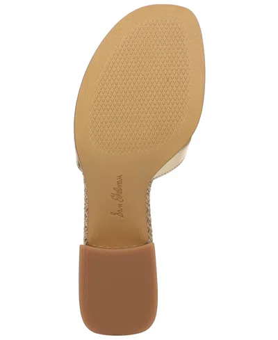 Sam Edelman Farrin Block Heel Sandal In Gold