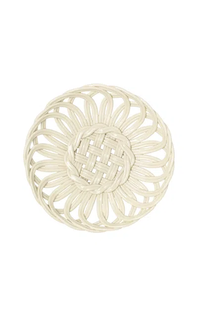 Devagar Sofia Ceramic Basket In White