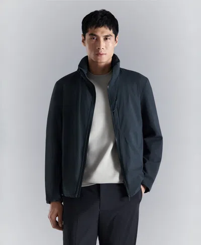 Mango Packable Water-repellent Jacket With Thermore Technology In Black