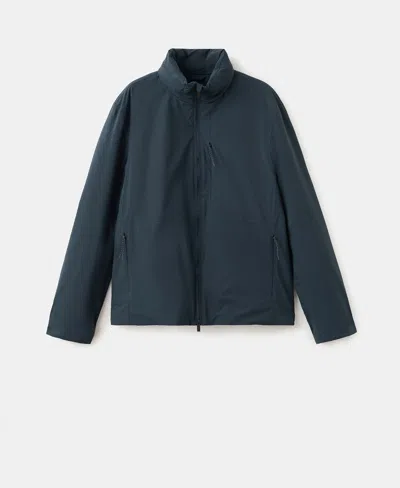 Mango Packable Water-repellent Jacket With Thermore Technology In Black