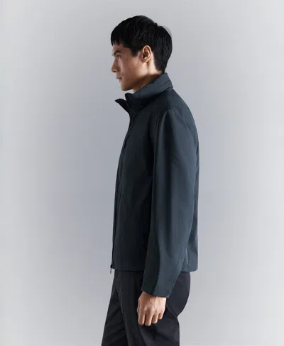 Mango Packable Water-repellent Jacket With Thermore Technology In Black