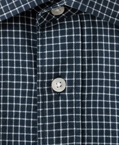 Mango Men's Regular-fit Check Shirt In Blue
