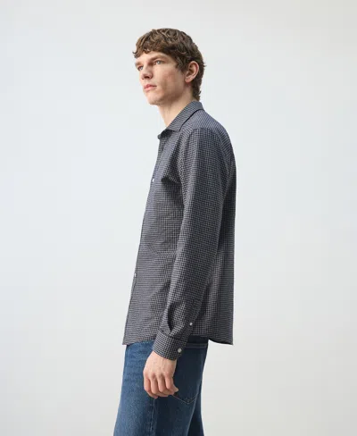 Mango Men's Regular-fit Check Shirt In Blue