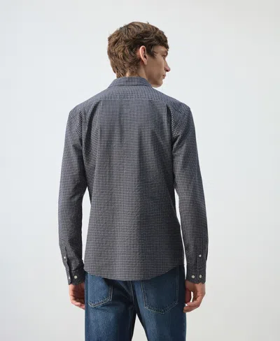 Mango Men's Regular-fit Check Shirt In Blue