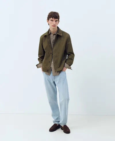 Mango Bob Regular Fit Jeans In Blue