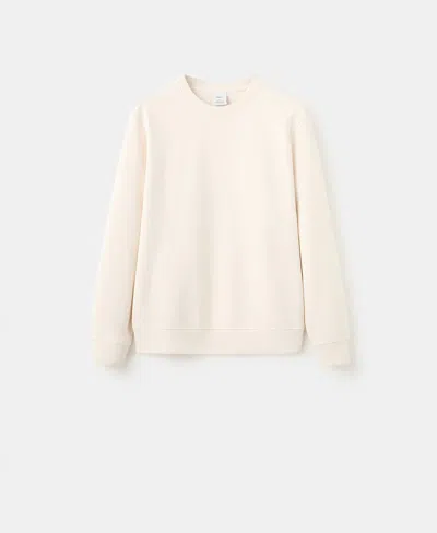 Mango Men's Cotton Regular-fit Sweatshirt In Sand