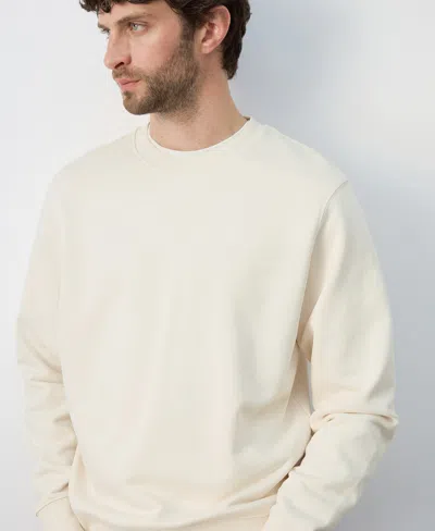 Mango Men's Cotton Regular-fit Sweatshirt In Sand