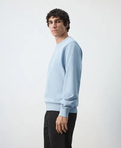 Mango Men's Cotton Regular-fit Sweatshirt In Blue