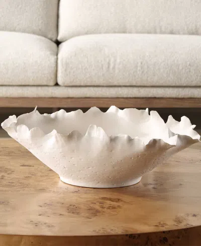 Uttermost Blossom Bowl In White