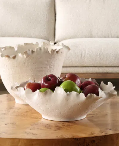 Uttermost Blossom Bowl In White