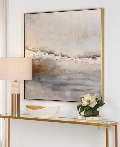 Uttermost Storm Clouds Hand Painted Canvas In Blue