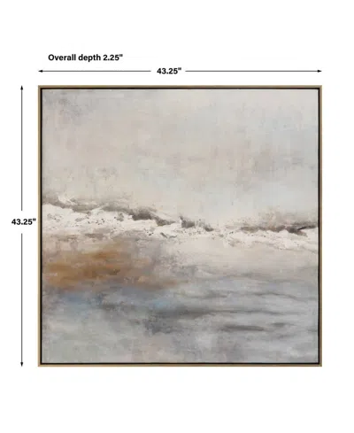 Uttermost Storm Clouds Hand Painted Canvas In Blue