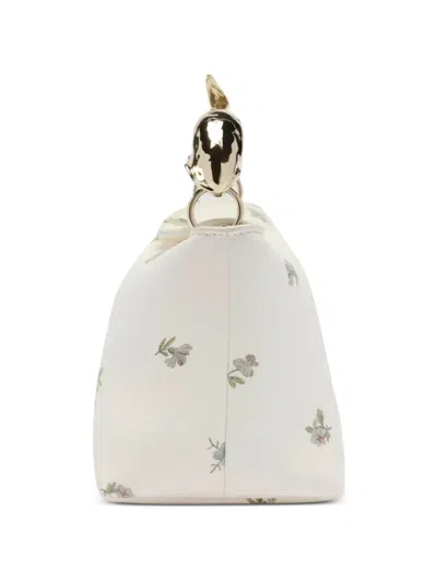 Erdem Womens Rose Porcelain Mini Bloom Ditsy Leather Top-handle Bag In White