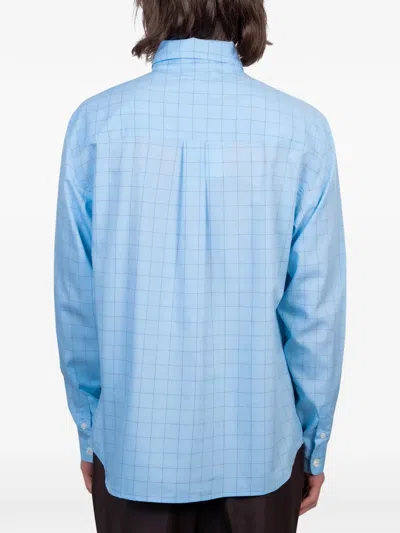 Another Aspect Checked Shirt In Blue