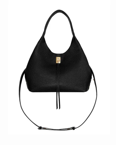 Rebecca Minkoff Darren Carrysome Small Leather Crossbody Bag In Black