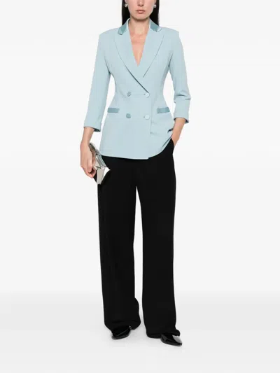 Imperial Double-breasted Blazer In Blue