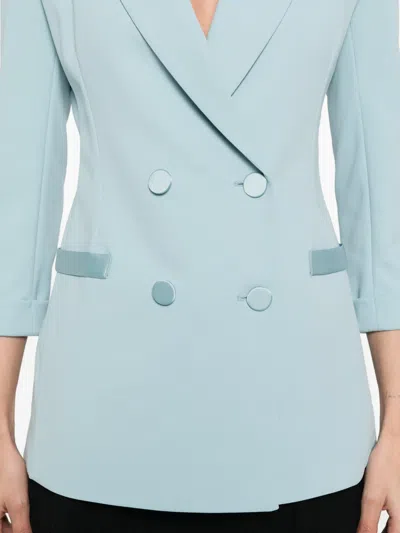 Imperial Double-breasted Blazer In Blue