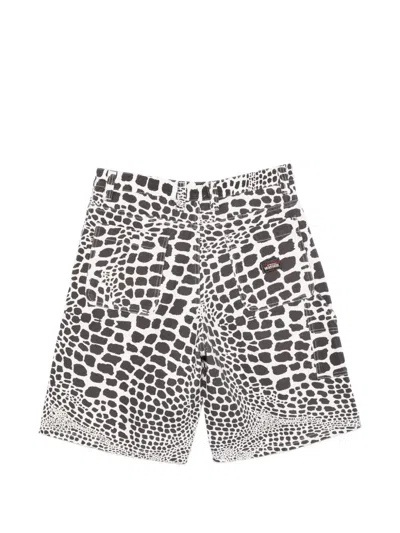 Stussy Patterned Shorts In Black