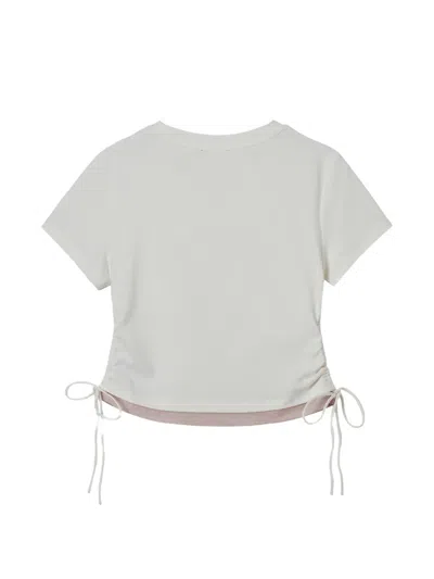Tout A Coup Drawstring T-shirt In Gray