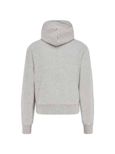 Entire Studios Drawstring Kangaroo-pocket Hoodie In Gray