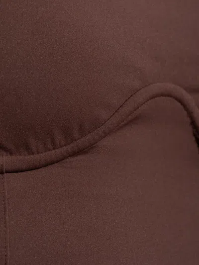 Rethinkit Studios Strap Seam Top In Brown