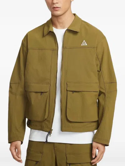Nike Uv Smith Summit Canvas Cargo Jacket In Brown