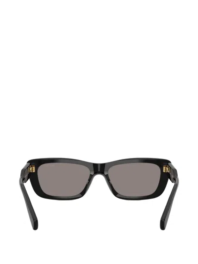 Miu Miu Rectangle Sunglasses In Black