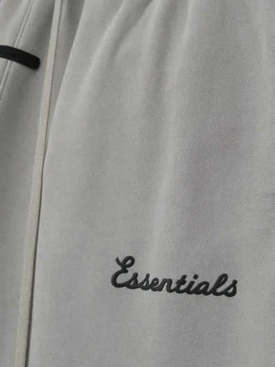 Essentials Drawstring Track Pants In Gray