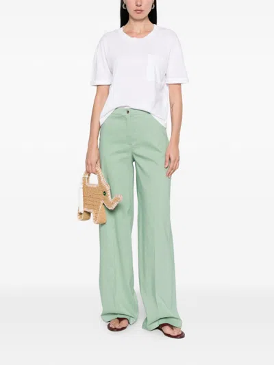 Base Cotton Blend T-shirt In Gray