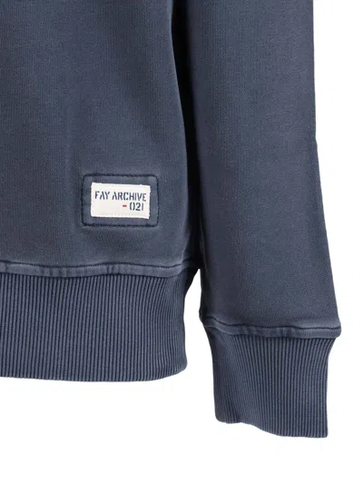Fay Archive Sweatshirt In Blue