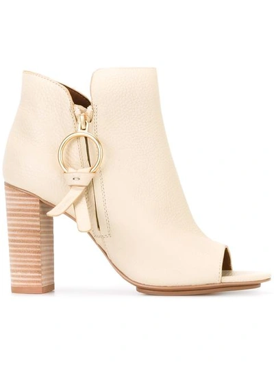 Shop See By Chloé Open Toe Ankle Boots